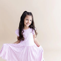 Pocket Dress in Gingham Thistle
