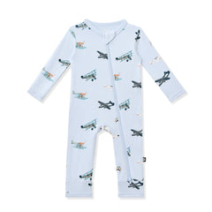 Zippered Romper in Take Off