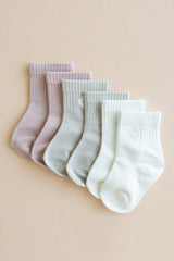 Crew Socks Combo 3-Pack in Pastel