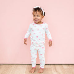 Long Sleeve Pajamas in Bow