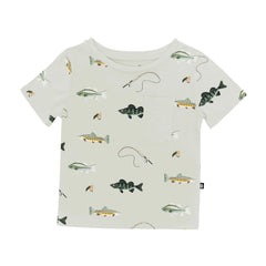 Toddler Crew Neck Tee in Fishing