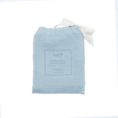 Oval Bassinet Sheet in Fog