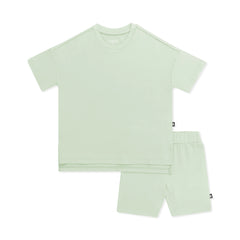 Toddler Biker Short Set in Basil