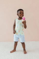 Toddler Tank Top in Mint Ice Cream