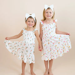 Smocked Dress in Tulip