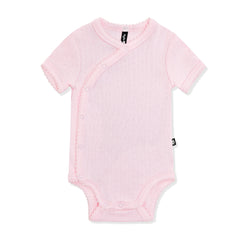 Pointelle Kimono Bodysuit in Sakura