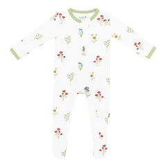 Zippered Footie in Wildflower