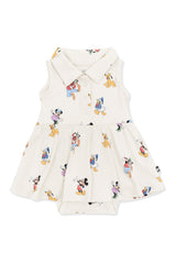 Polo Bodysuit Dress in Mickey Mouse and Friends