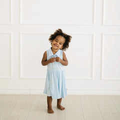 Polo Bodysuit Dress in Breeze
