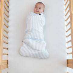 Sleep Bag Swaddler in Small Mist Stripe 1.0