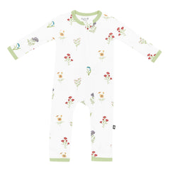 Zippered Romper in Wildflower