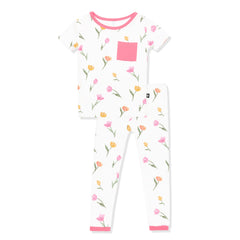 Short Sleeve with Pants Pajamas in Tulip