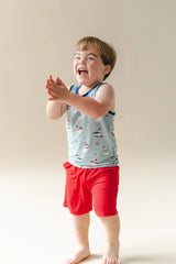 Toddler Tank Top in Patriotic Goose