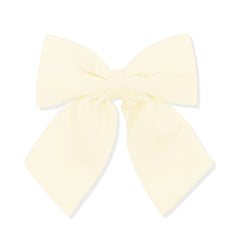 Large Alligator Clip Bow in Chamomile