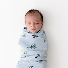 Swaddle Blanket in Take Off