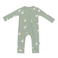 Zippered Romper in Silly Goose