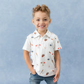 Toddler Short Sleeve Polo in Home Run