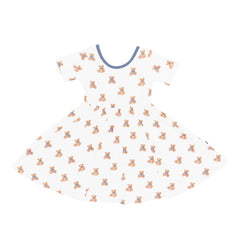 Twirl Dress in Teddy Bear