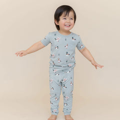 Short Sleeve with Pants Pajamas in Mallard Duck