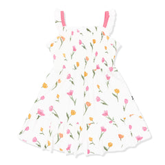 Smocked Dress in Tulip