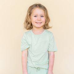 Toddler Crew Neck Tee in Basil
