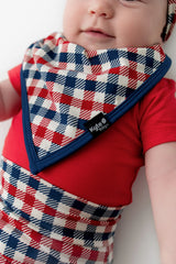 Bib in Patriotic Gingham