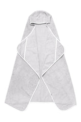 Toddler Hooded Bath Towel in Storm with Cloud Trim