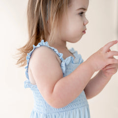 Smocked Dress in Breeze