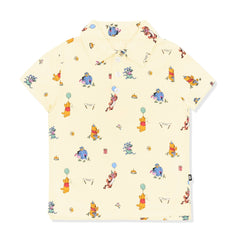 Toddler Short Sleeve Polo in Winnie the Pooh Celebration