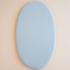 Oval Bassinet Sheet in Fog