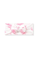 Knotted Bow Headband in Toile Ballet