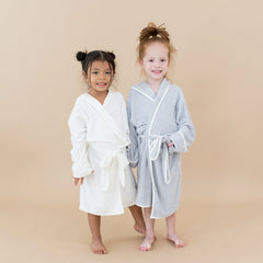 Hooded Bath Robe in Cloud