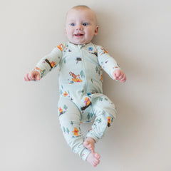 Zippered Romper in Winnie the Pooh Hundred Acre Wood