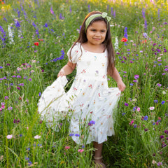 Puff Sleeve Twirl Dress in Wildflower