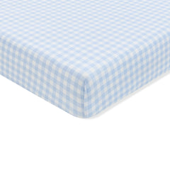 Crib Sheet in Gingham Breeze