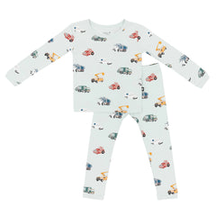 Long Sleeve Pajamas in City Vehicles