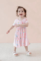 Twirl Dress in Sakura Ice Cream