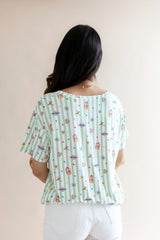 Women's Relaxed Fit V-Neck in Honeydukes
