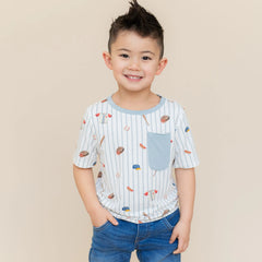 Toddler Crew Neck Tee in Home Run