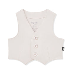 Tuxedo Vest in Oat
