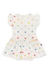 Twirl Bodysuit Dress in Pastel Mickey Mouse