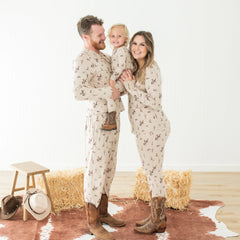 Long Sleeve Pajamas in Classic Cowboy