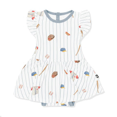 Twirl Bodysuit Dress in Home Run