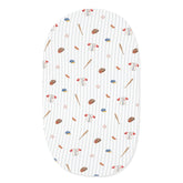 Oval Bassinet Sheet in Home Run