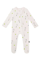 Zippered Footie in Tennis