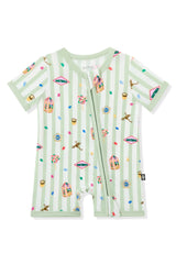 Zipper Shortall Romper in Honeydukes