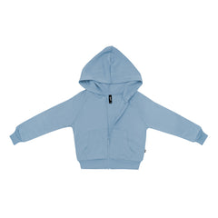 Fleece Zip Up Hoodie in Slate