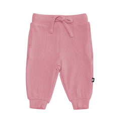 Ribbed Jogger Pant in Apple Blossom