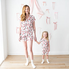 Short Sleeve Pajamas in Strawberry Fields