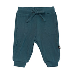 Ribbed Jogger Pant in Atlantic